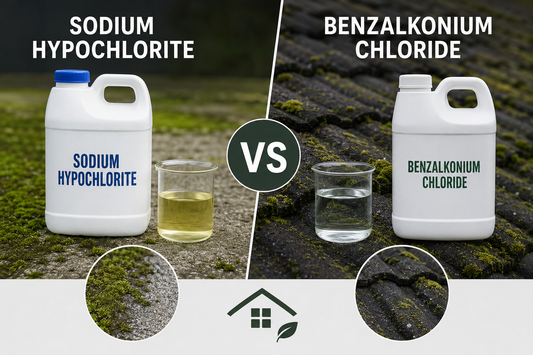 Sodium Hypochlorite vs. Benzalkonium Chloride: Which Is Better for Moss and Algae?