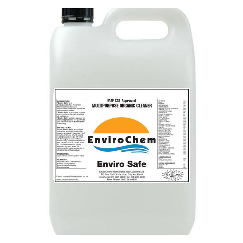 Enviro Safe 5L - Biodegradable Degreaser & Disinfectant NZ