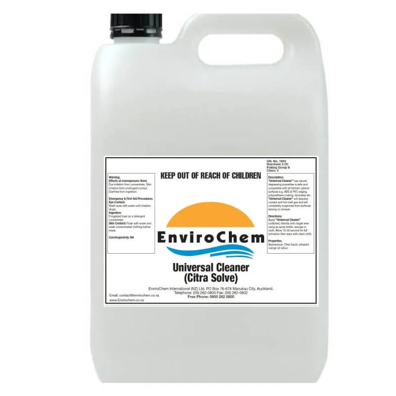 Universal Cleaner Citra Solve 5L - Natural Degreaser & Glue Remover NZ